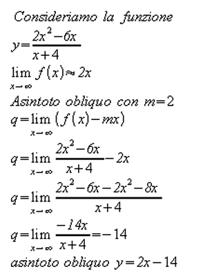 determinazione asintoto obliquo